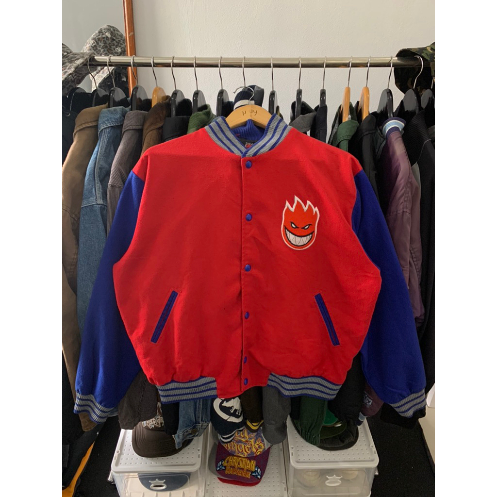 Varsity Jacket Spit Fire Skateboard