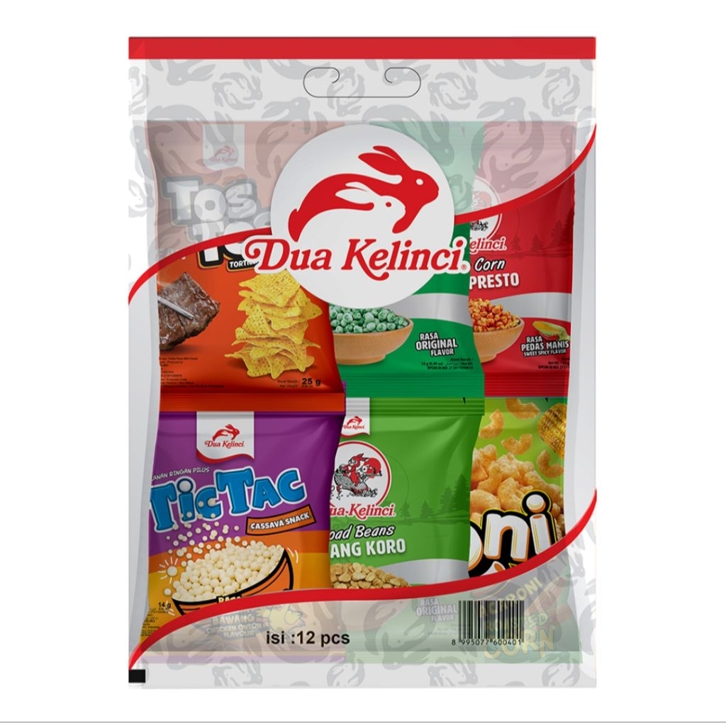 Dua Kelinci Camilan Assorted Pack 12 pcs