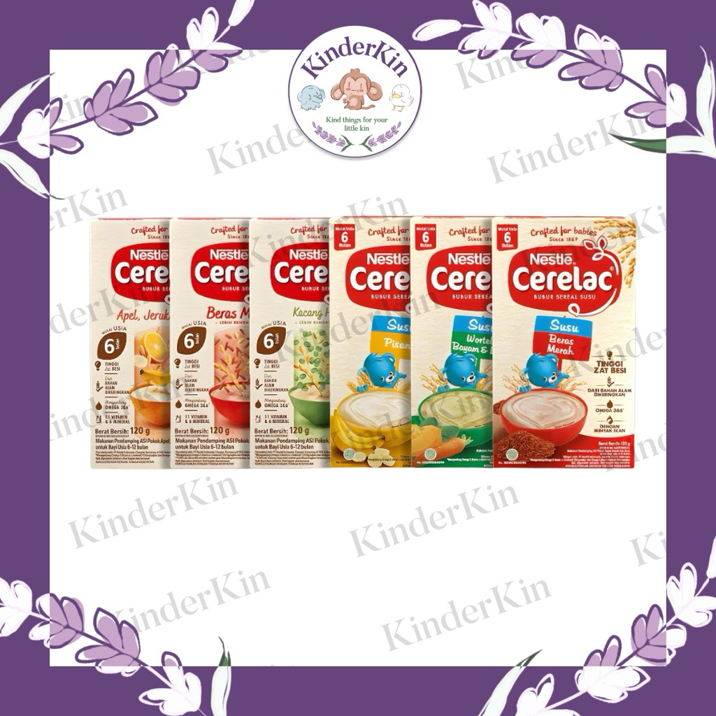 Bubur Bayi 6+ bulan Nestle Cerelac 120g