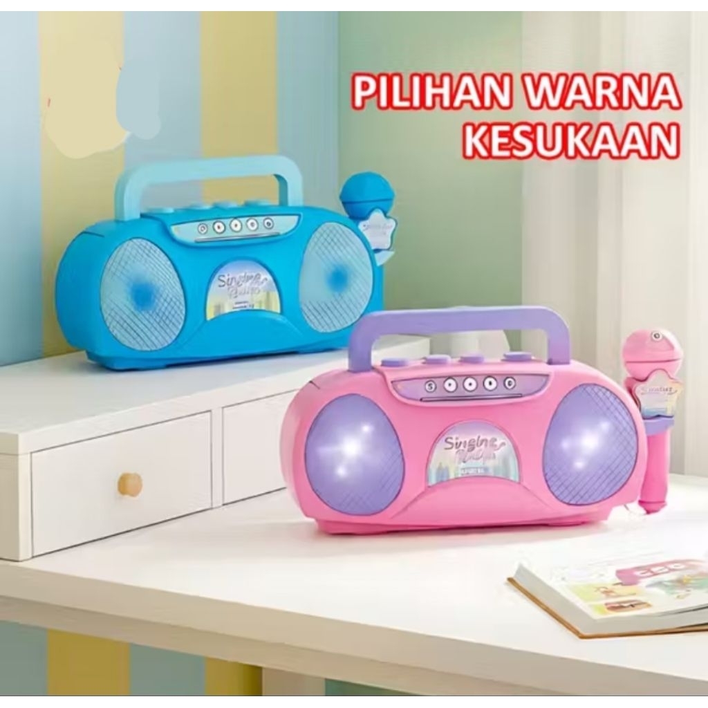 Microphone Anak Mainan Musik Mainan Nyanyi Karaoke / Mainan mic nyanyi anak