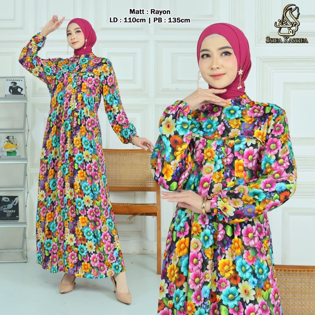 Gamis rayon syifa kasyifa