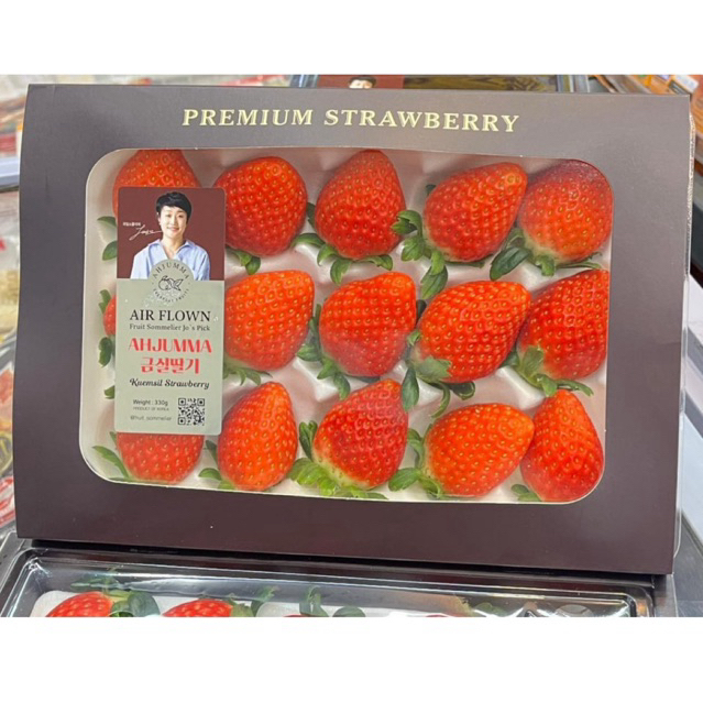 Strawberry Korea Jumbo Manis | Buah Strawberry Korea Premium | Pack