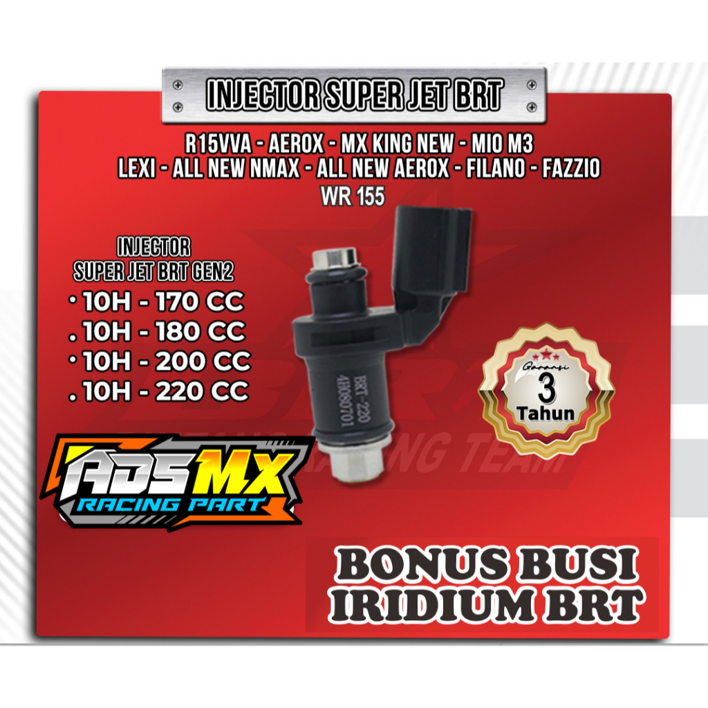 INJECTOR BRT Yamaha WR 170CC 180CC 200CC 220CC R15VVA AEROX MXKING NEW MIO M3 Injektor