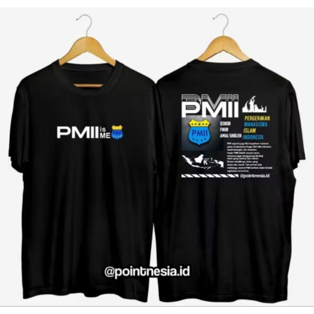 Kaos T-shirt PMII Pergerakan Mahasiswa Islam Indonesia Kaos Distro Unisex