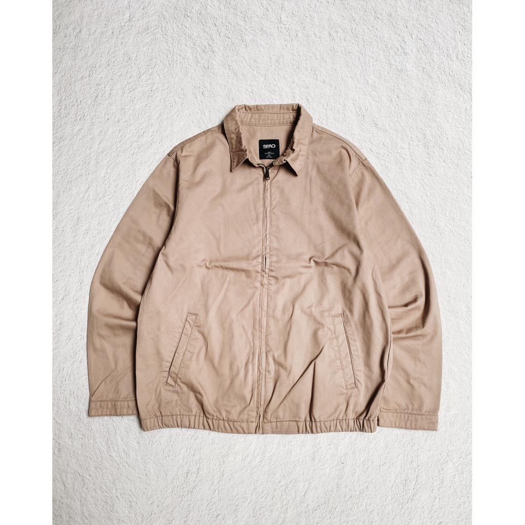 Spao Brown Khaki Canvas Work Jacket
