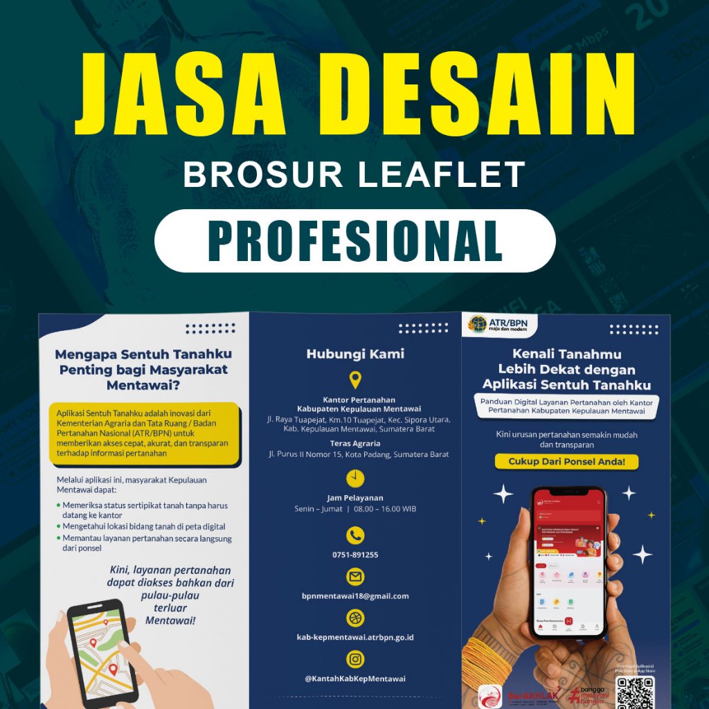 JASA DESAIN BROSUR LEAFLET UMKM – DESAIN PREMIUM HARGA TERJANGKAU