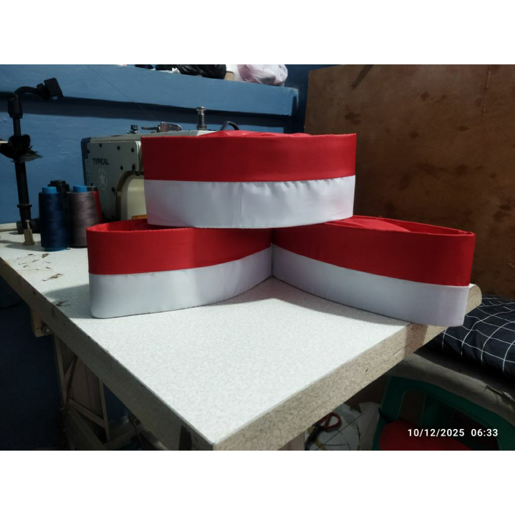 peci merah putih,kopeah merah putih