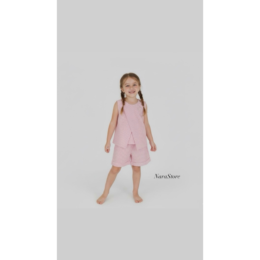 NARA VEST SALUR ONE SET - setelan anak perempuan - vest anak perempuan - vest lucu anak perempuan ke