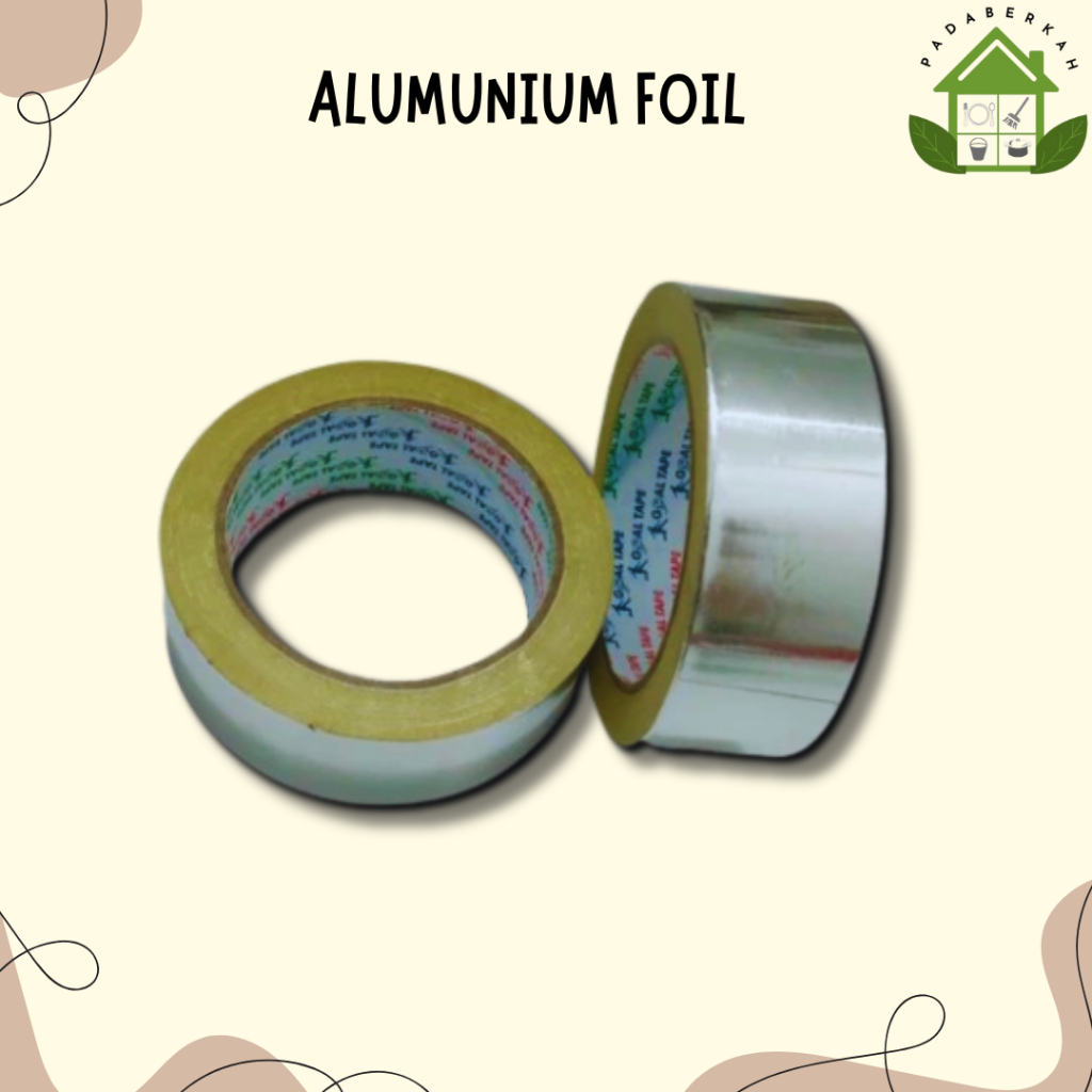 Aluminium Foil Tape Tahan Panas 30 Cm Tambal Panci Alumunium Foil Lakban