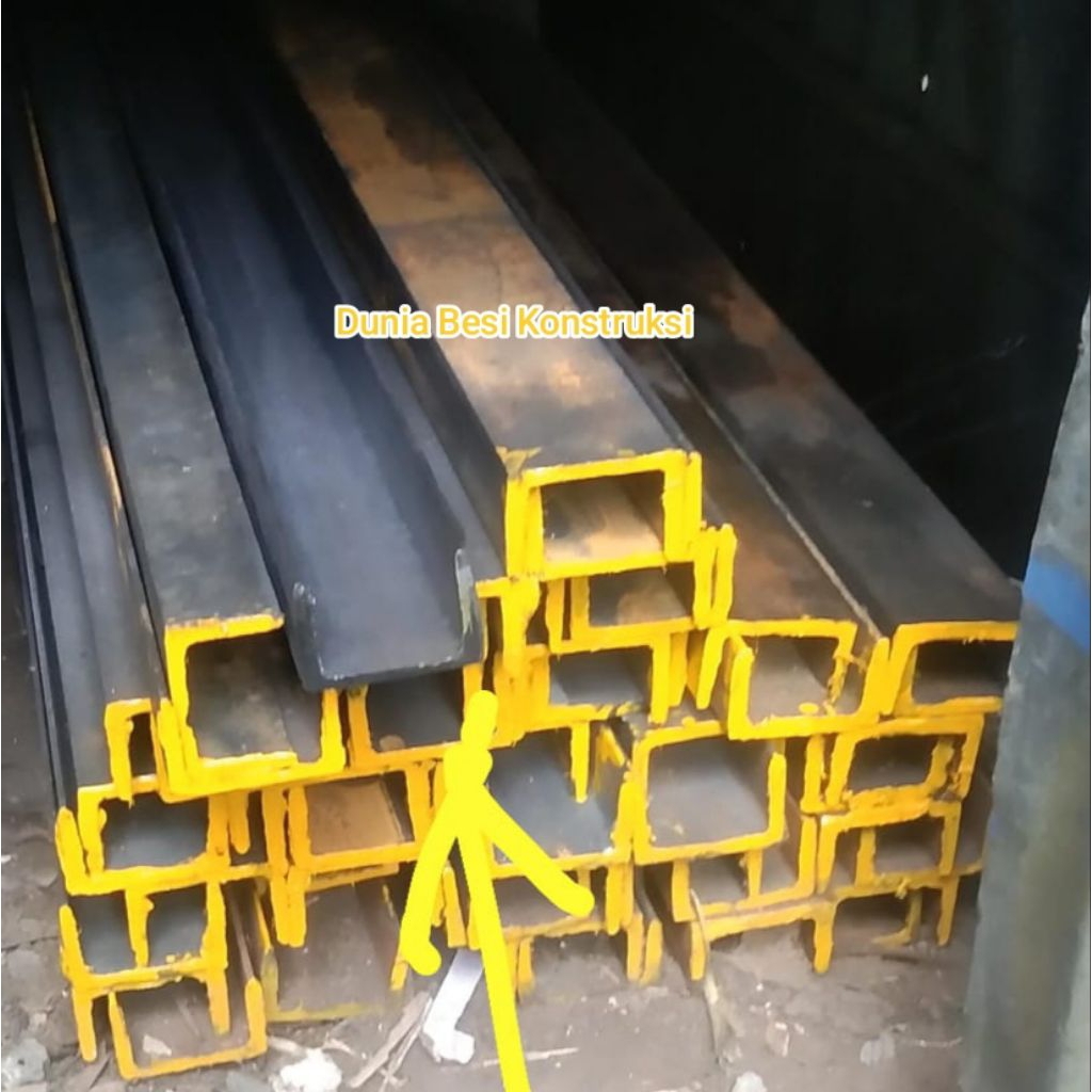 Besi UNP 50 x 32 x 3,5mm x 6 meter