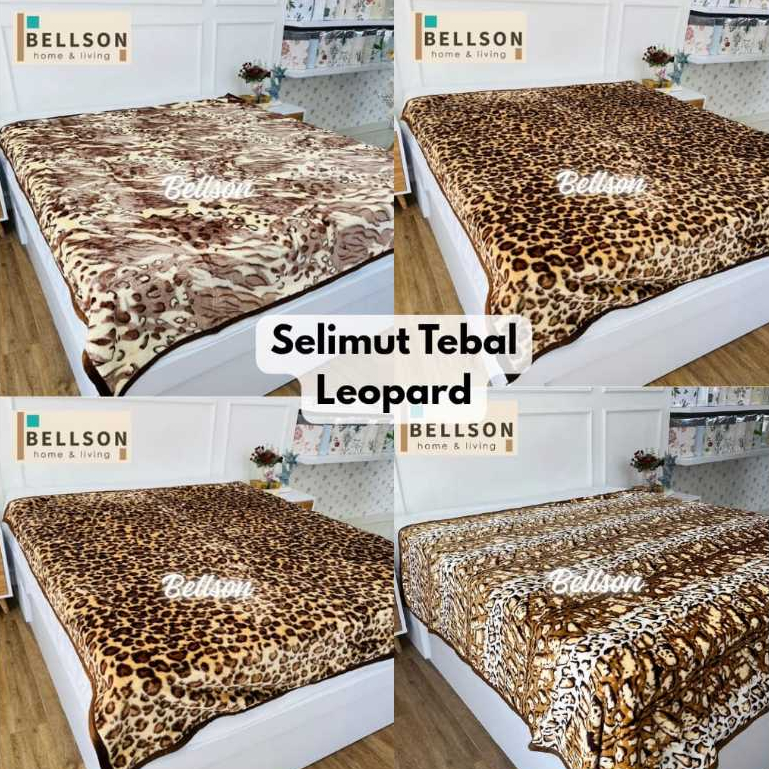 Bellson Selimut Tebal Leopard 180x200