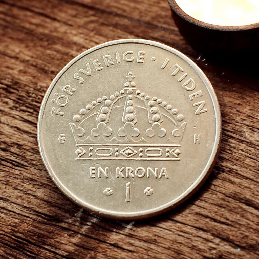 Koin asing Swedia 1 Krona