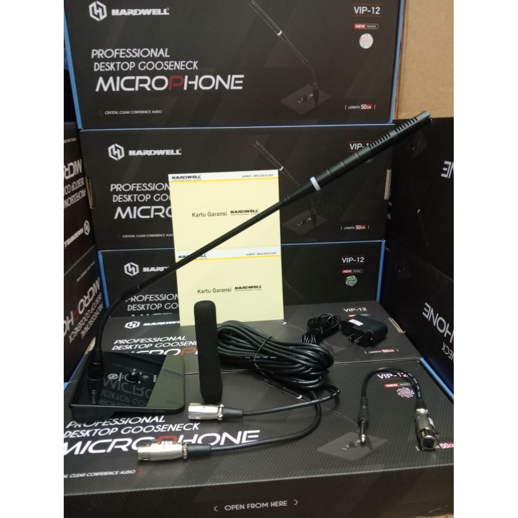 Mic kabel meja hardwell Vip-12 VIP 12 mic podium hardwell original