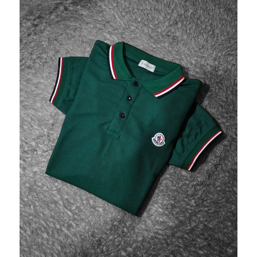 M*ncler Trimmed Polo Shirt