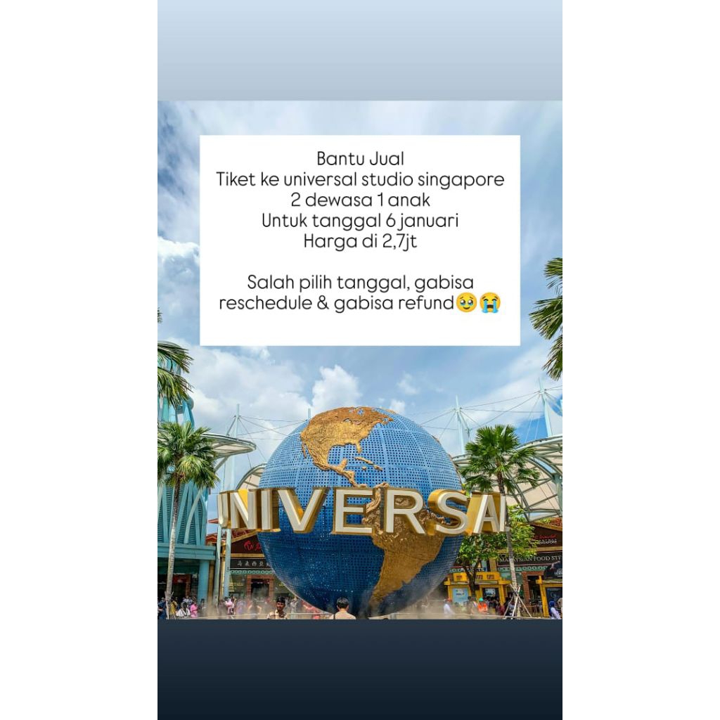 tiket universal studio singapore