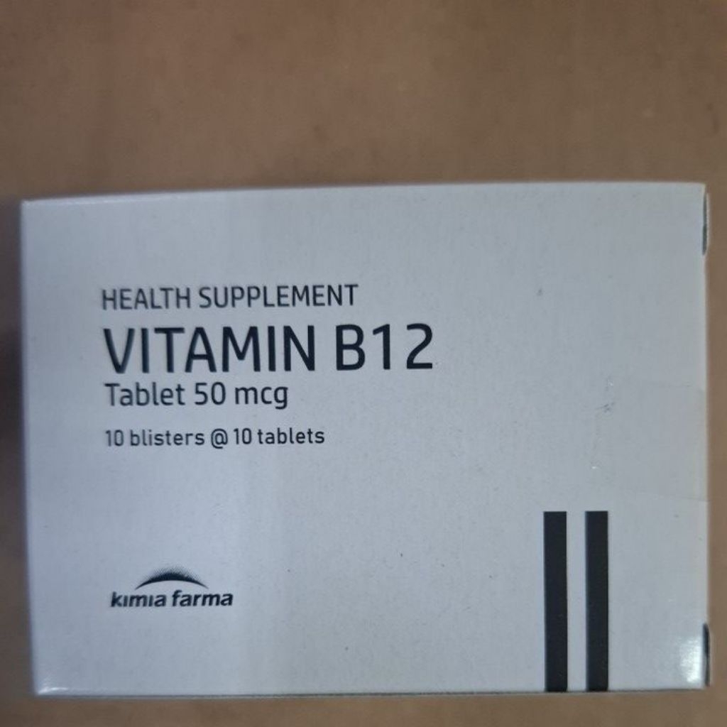 vitamin b12 50 mcg box 100 tablet kimia farma