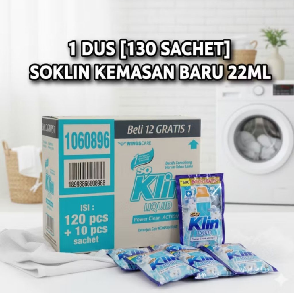 soklin liquid 1 dus 130 pcs