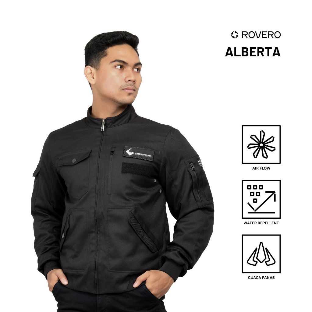 Jaket Respiro ALBERTA | Jaket Motor Harian Pria Windproof