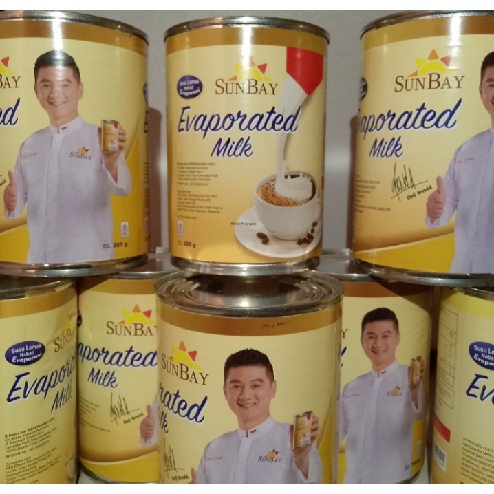 Susu sunbay evaporated milk - Susu evaporasi 380gr - Sunbay evaporated