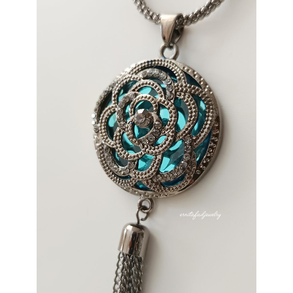 Kalung Mandala Tassel Long Necklace 50cm
