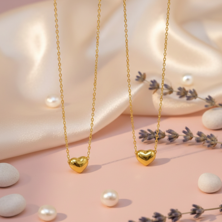 Kalung Wanita Titanium Anti Karat Anti Hitam Liontin Mini Love Aksesoris Kalung Fashion korea