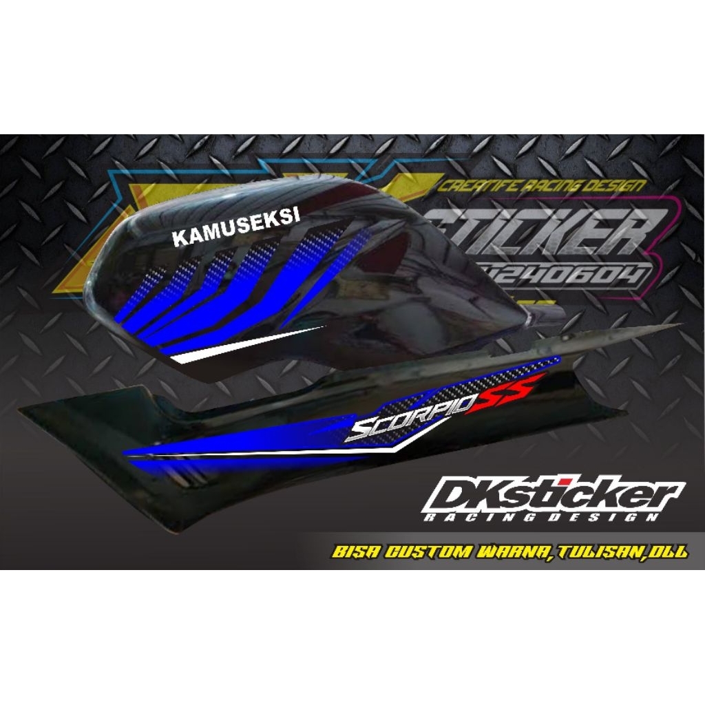 STRIPING SCORPIO VARIASI CUSTOM / STICKER SCORPIO CUSTOM/ STRIPING LIST YAMAHA SCORPIO VARIASI / LIS
