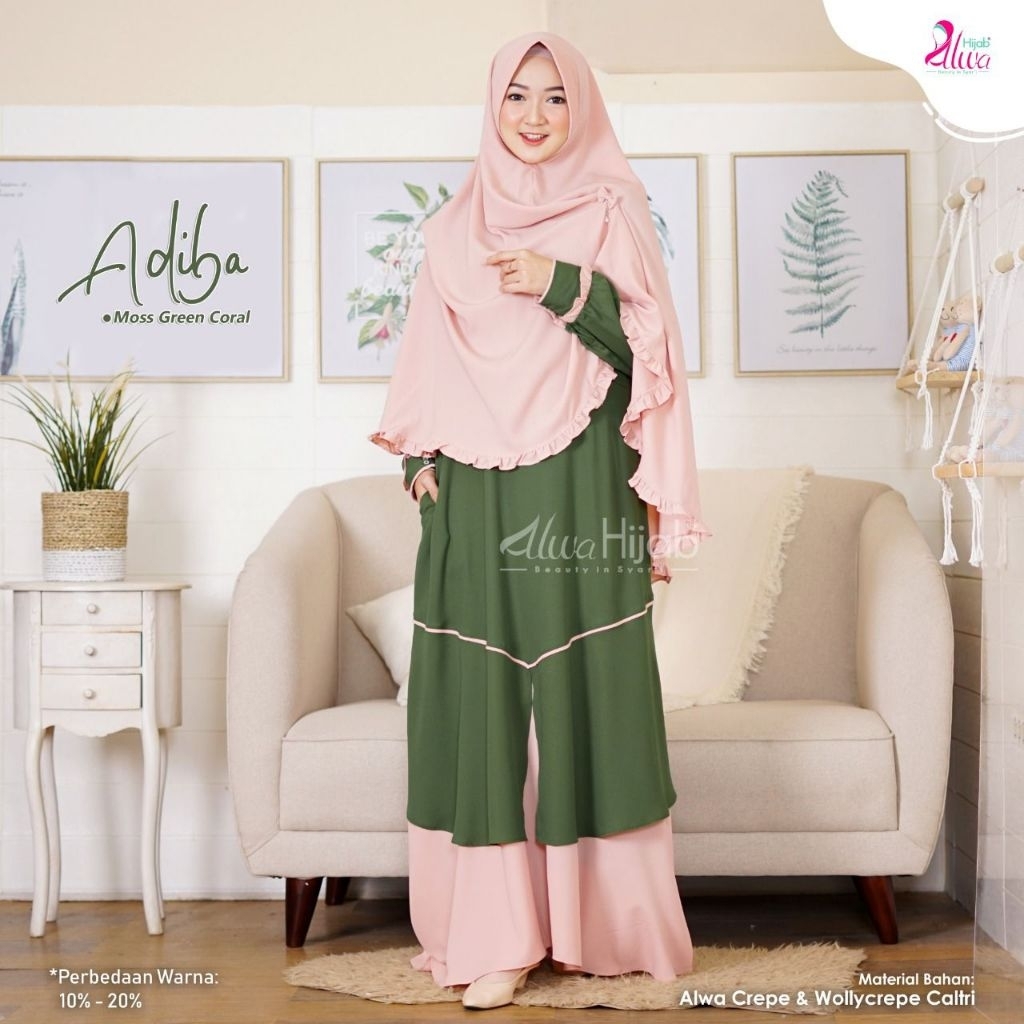 GAMIS ALWA HIJAB ADIBA/ALWA HIJAB/GAMIS ADIBA/GAMIS NYAMAN