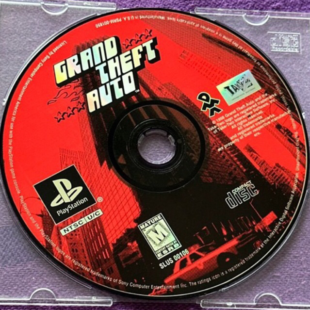 kaset ps1 ori us grand theft auto gta