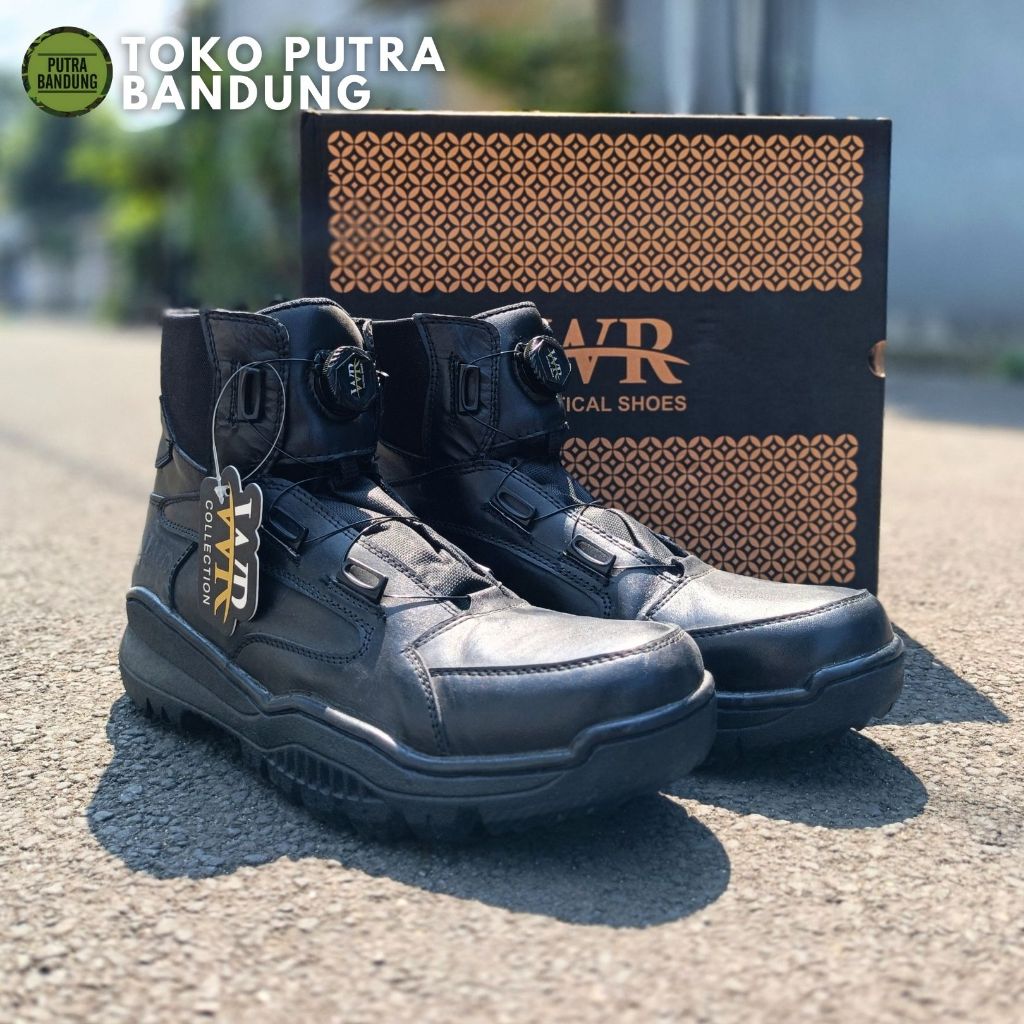 Sepatu WR 007 Tactical / Sepatu PDL model tali putar WR tactical boots /WR Sepatu PDL Brimob,TNI, PO