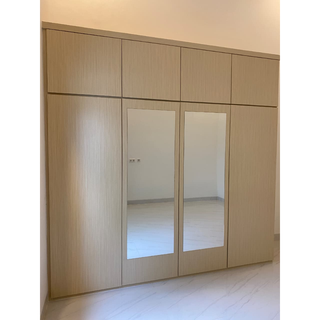 CUSTOM LEMARI PAKAIAN/WARDROBE CUSTOM HPL