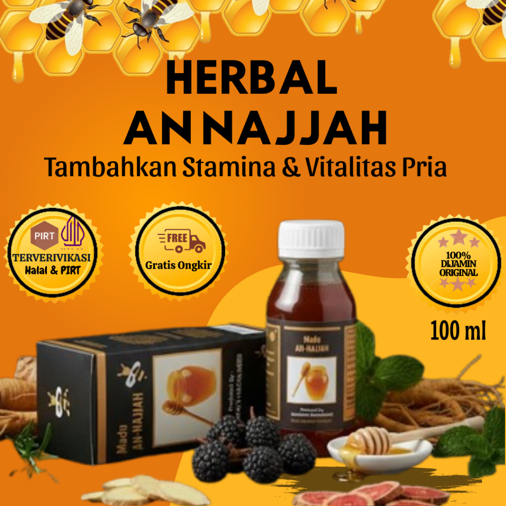MADU AN NAJJAH Madu Vitalitas Pria Madu An Najjah Membantu Memelihara Stamina Tubuh Asli Original