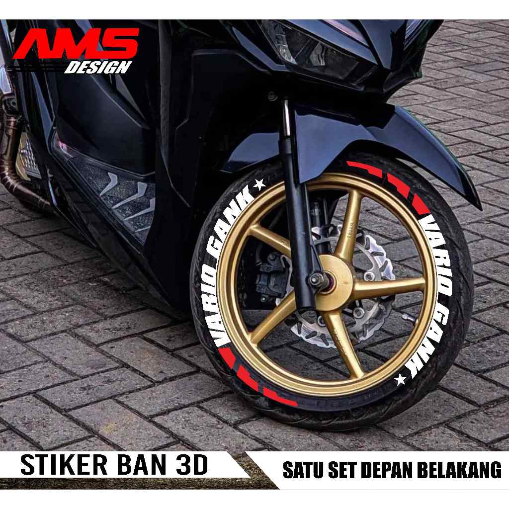 Tire Bomb / Font Ban / Stiker Ban 3D_VARIO GANK _AMS