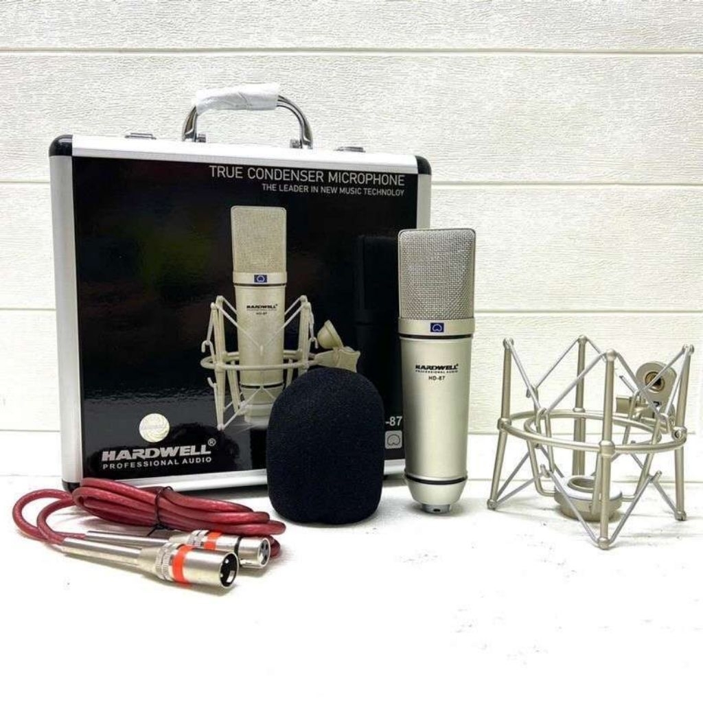 MIC CONDENSER / MIC PODCAST / MIC STUDIO HARDWELL HD 87  ORIGINAL