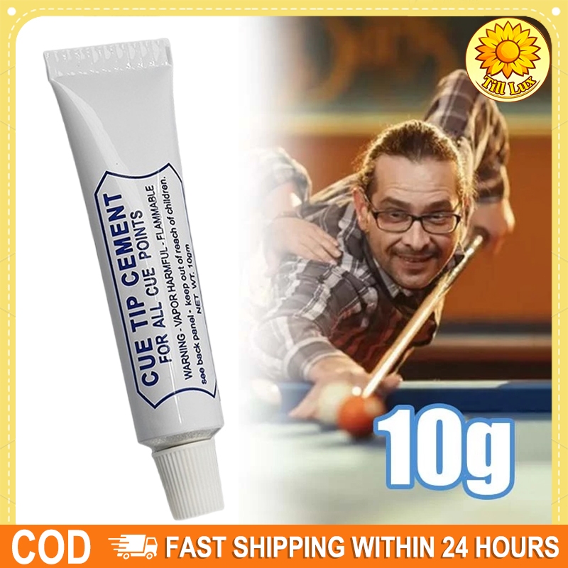 Lem Cue Tip Billiard 10gr Gel Perekat Kuat Cepat Kering untuk Pemeliharaan Stik