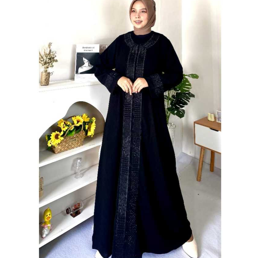 abaya turki premium/baju muslim abaya/baju muslim wanita abaya turkiy/baju abaya turki bordir mewah