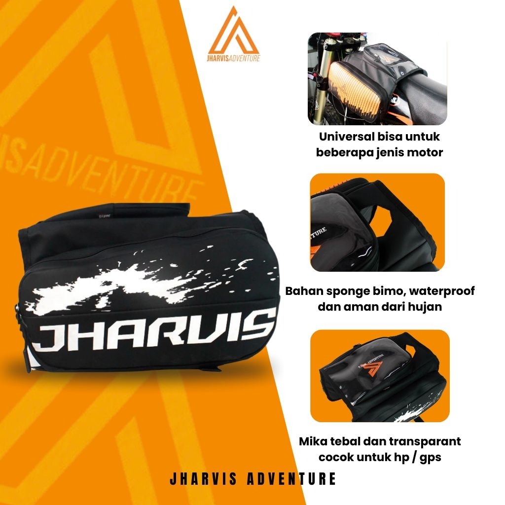 JHARVIS TANKBAG TAS TANGKI ADVENTURE TRAIL TAS TANGKI TRABAS MOTOR [2314]