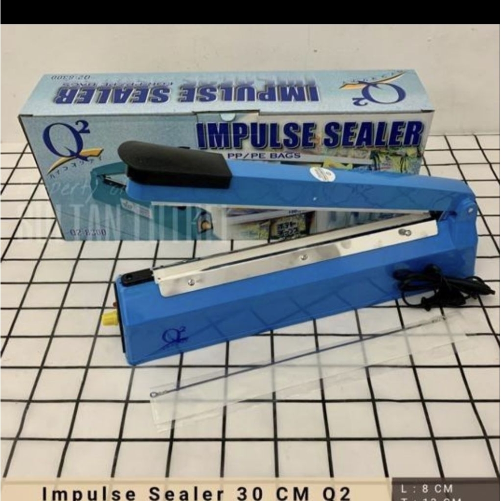 IMPULSE SEALER Q2 30CM/perekat /Lem plastik Listrik Q2 30cm