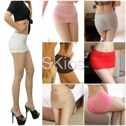 Lingerie Rok Mini Seksi Transparan Mini Skirt L187