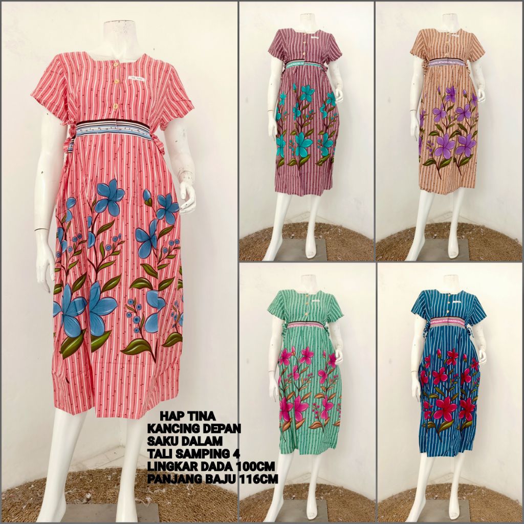 Daster Hap Busui Friendly Chibi Lengan Pendek Ld Kecil Tali Samping/Daster Rayon Modis/Daster kekini