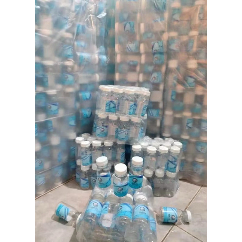 Botol kosong air zam zam 60/80 ML isi / pak 100pcs geratis+bubble wrapk