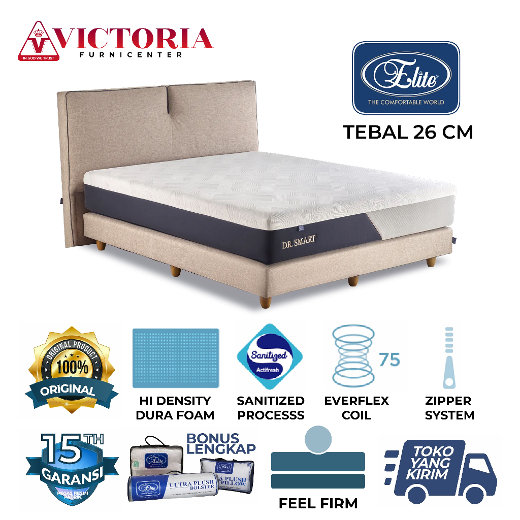 Elite Grand Dr Smart  Kasur Saja Only  160 x 200  160x200  Matras Mattress Spring Bed Springbed Term