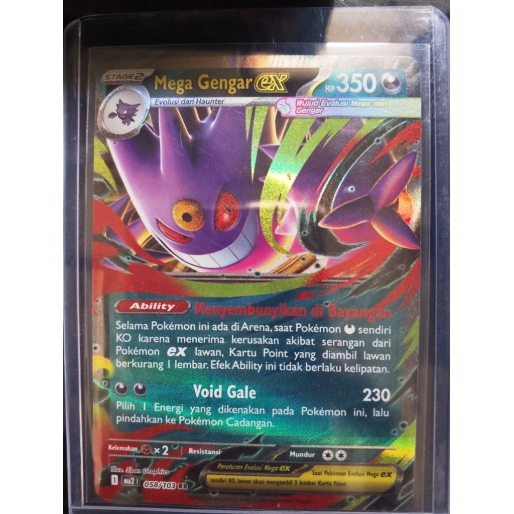 Pokemon TCG Mega gengar EX ind RR