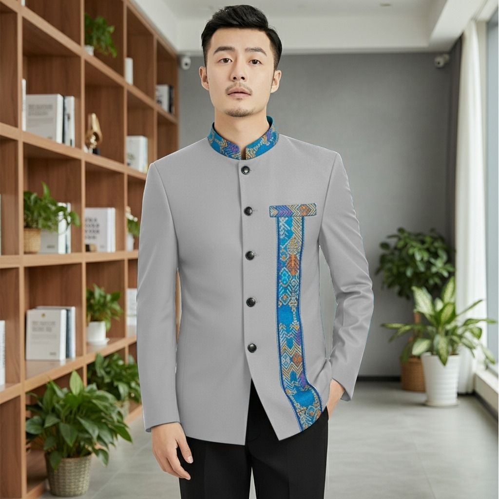 baju koko terbaru dan mewah elegan koko kombinasi batik model terbaru