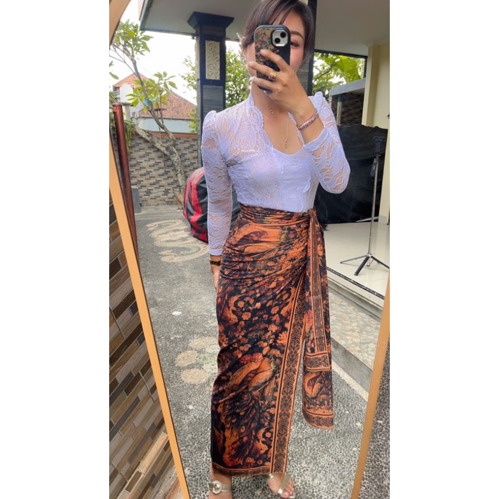 KAMEN LUKIS WAYANG SATU SET SELENDANG//KAMEN LEMBARAN//KAMEN WANITA//KAIN KATUN STRAIT KAMEN TERBARU