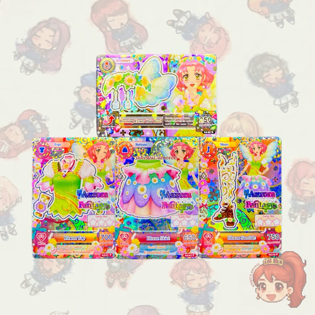 Aikatsu Premium Aurora Fantasy Bloom Set Sakura Kitaoji