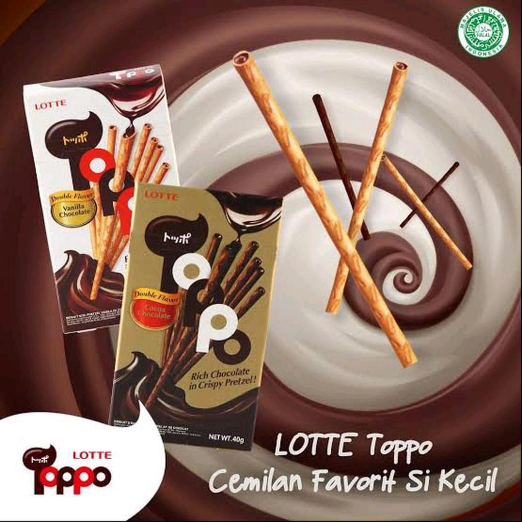 Lotte TOPPO Snack Stick Isi 12 Sachet