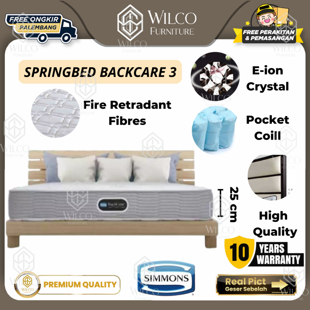 Springbed Backcare 3 by Simmons | Kasur Matras Simmons Imported Series