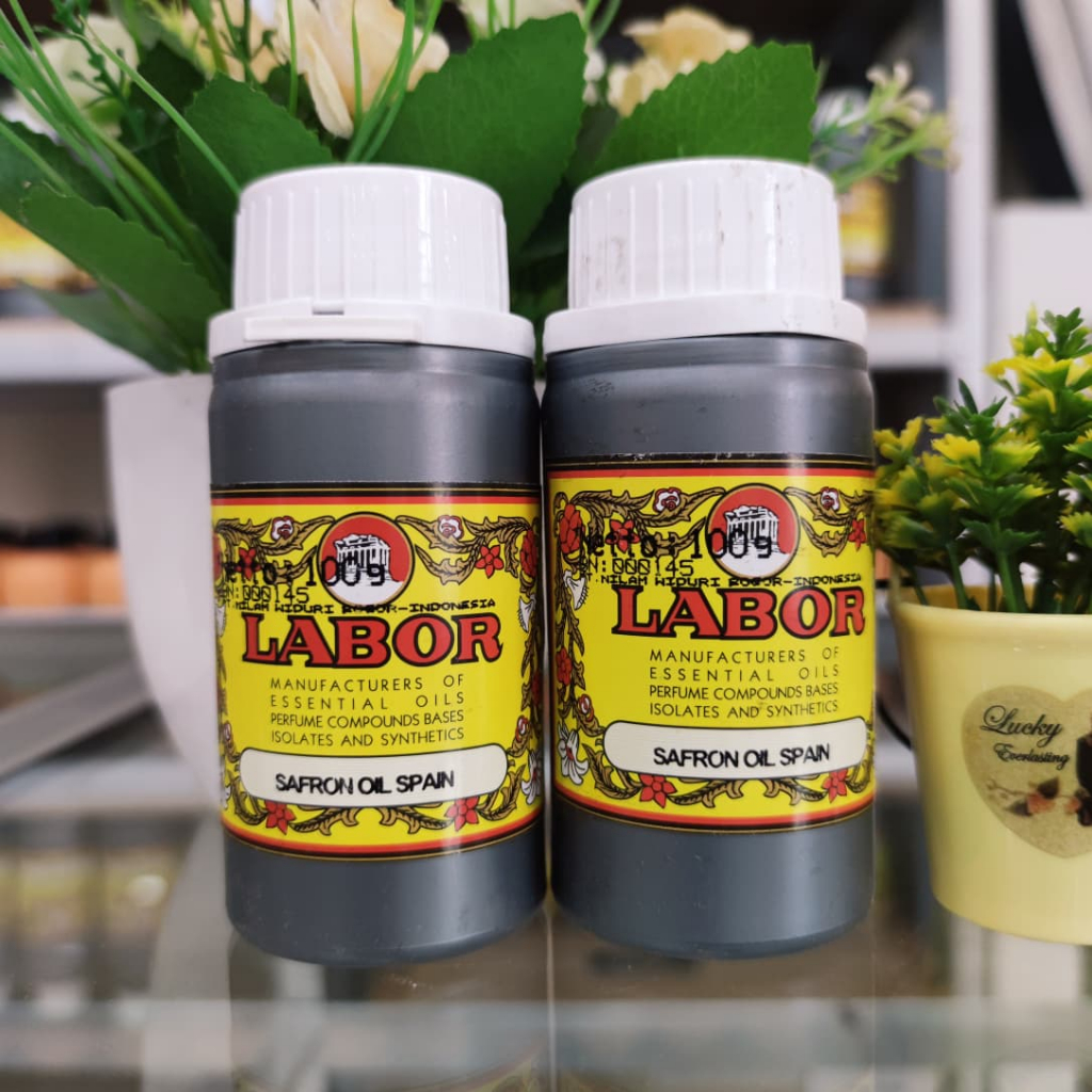 [ Labor ] SAFRON OIL SPAIN | Bibit parfum murni original pabrik kemasan 100 Gram - zafaron putih