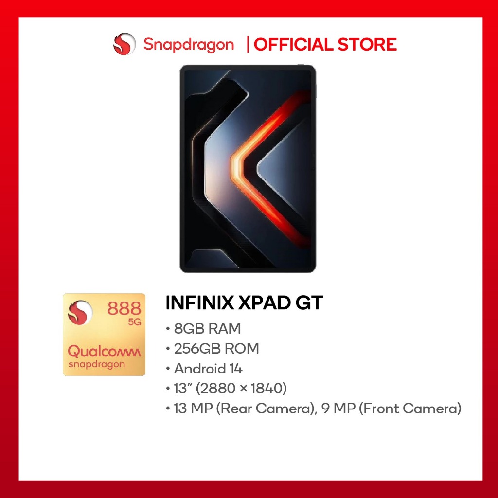 Infinix XPad GT 8GB/256GB Qualcomm Snapdragon 888