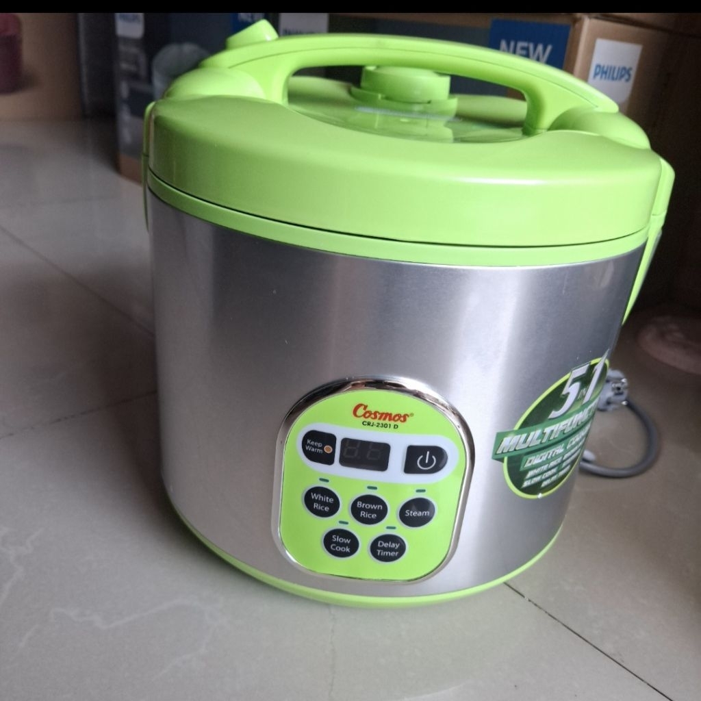 MAGIC COM COSMOS 2liter CRJ2301 Digital Rice cooker 5IN1 KAPASITAS 2 LITER GARANSI RESMI COSMOS
